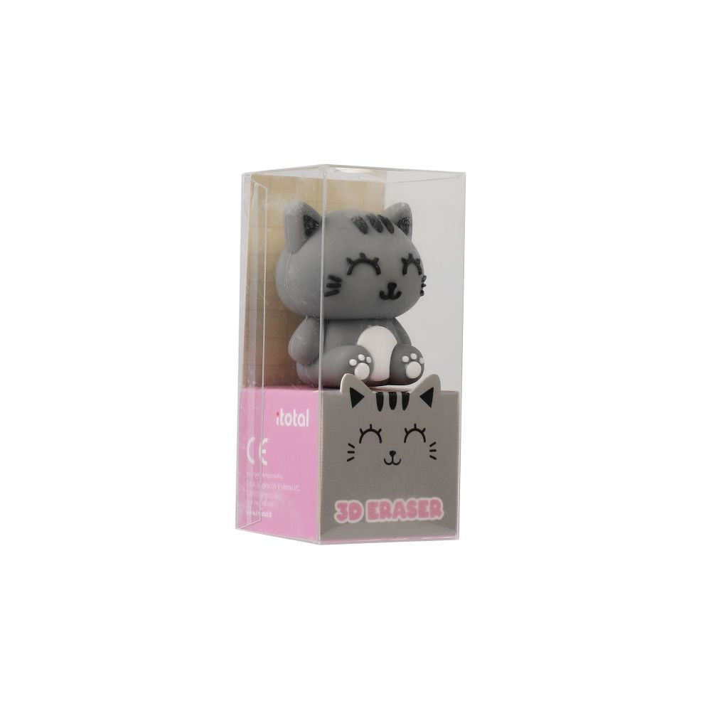iTotal Goma de borrar 3D My Little Bestie XL1804L Gato Gris