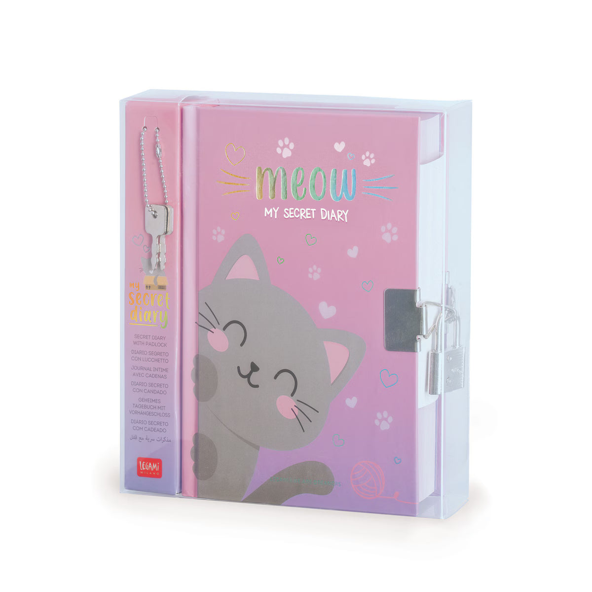 Legami diario secreto con candado DIA0014 Miau